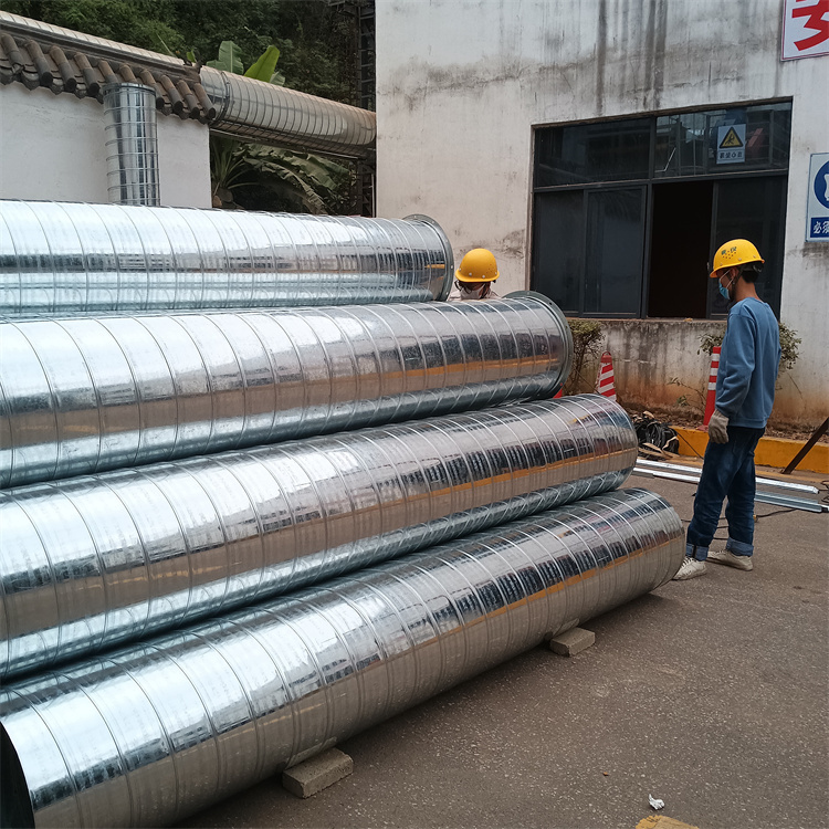 環保通風管道（dào）加工製作 鍍鋅白鐵皮風管安（ān）裝工程 車間廢氣處理管道安裝