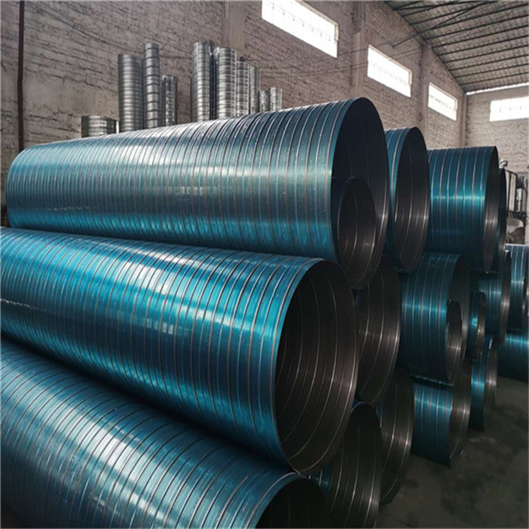 鍍鋅螺旋風管加工廠供應300mm鍍鋅螺旋（xuán）風管 除（chú）塵廢氣管（guǎn）道安裝