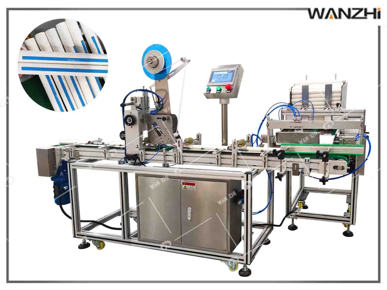 紙筒貼雙麵膠,圓（yuán）管貼膠帶,自動貼膠帶,雙麵（miàn）膠自動貼膠機