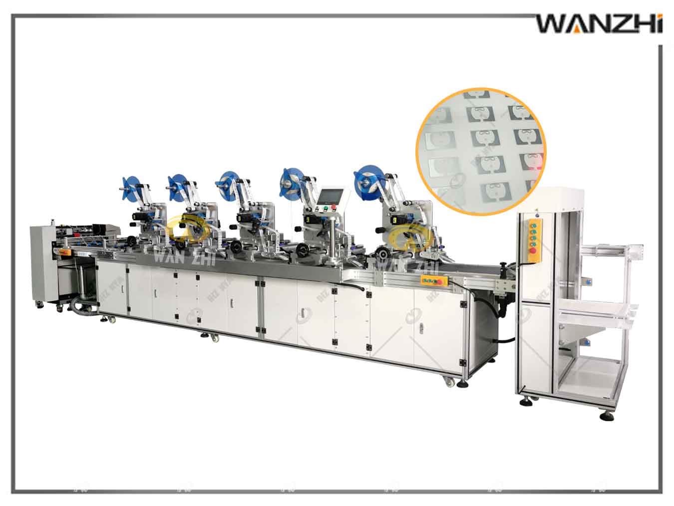 rfid自動貼標機供（gòng）應商,東莞rfid貼標（biāo）機,rfid電子標簽貼標（biāo）機,吊牌貼標機,多標頭分頁貼標（biāo）機